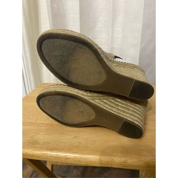 SO suede wedge lace up sandals size 10 - Picture 2 of 9